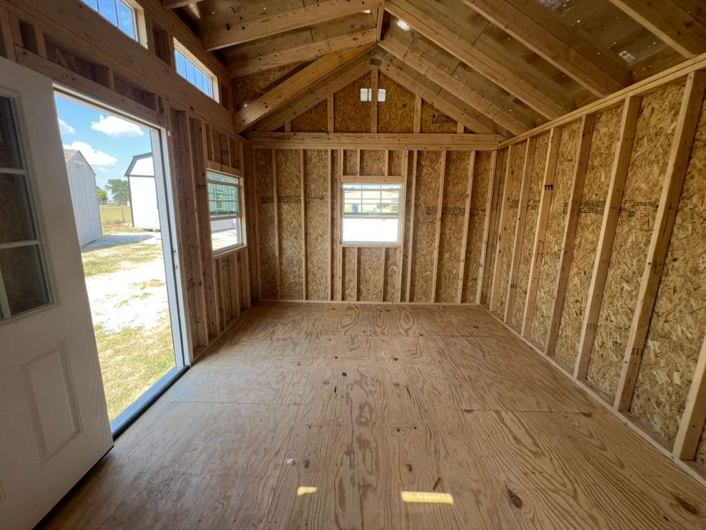 Rear view of the building